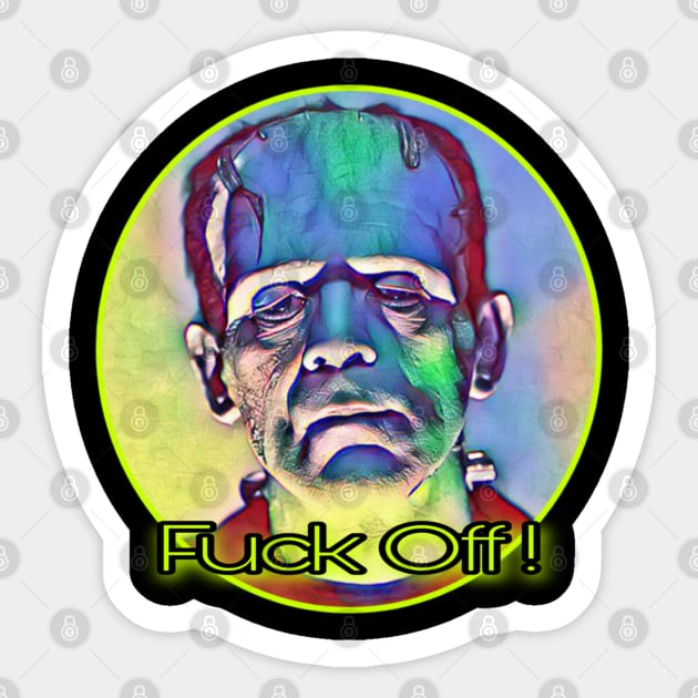 Fuck Off Frank Sticker by HORDEZ DESIGNS